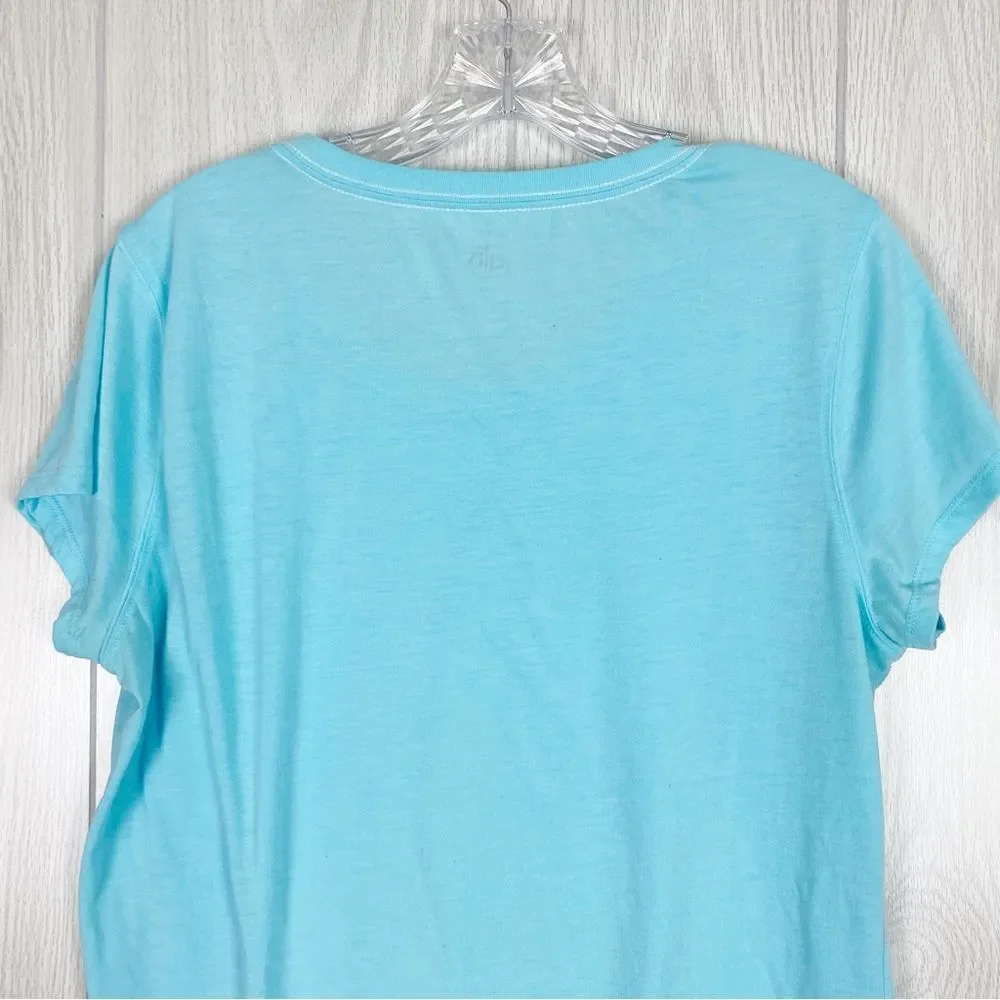 ALO Yoga | Light Blue Cool Fit Short Sleeve Tee Size XXL - Picture 4 of 8